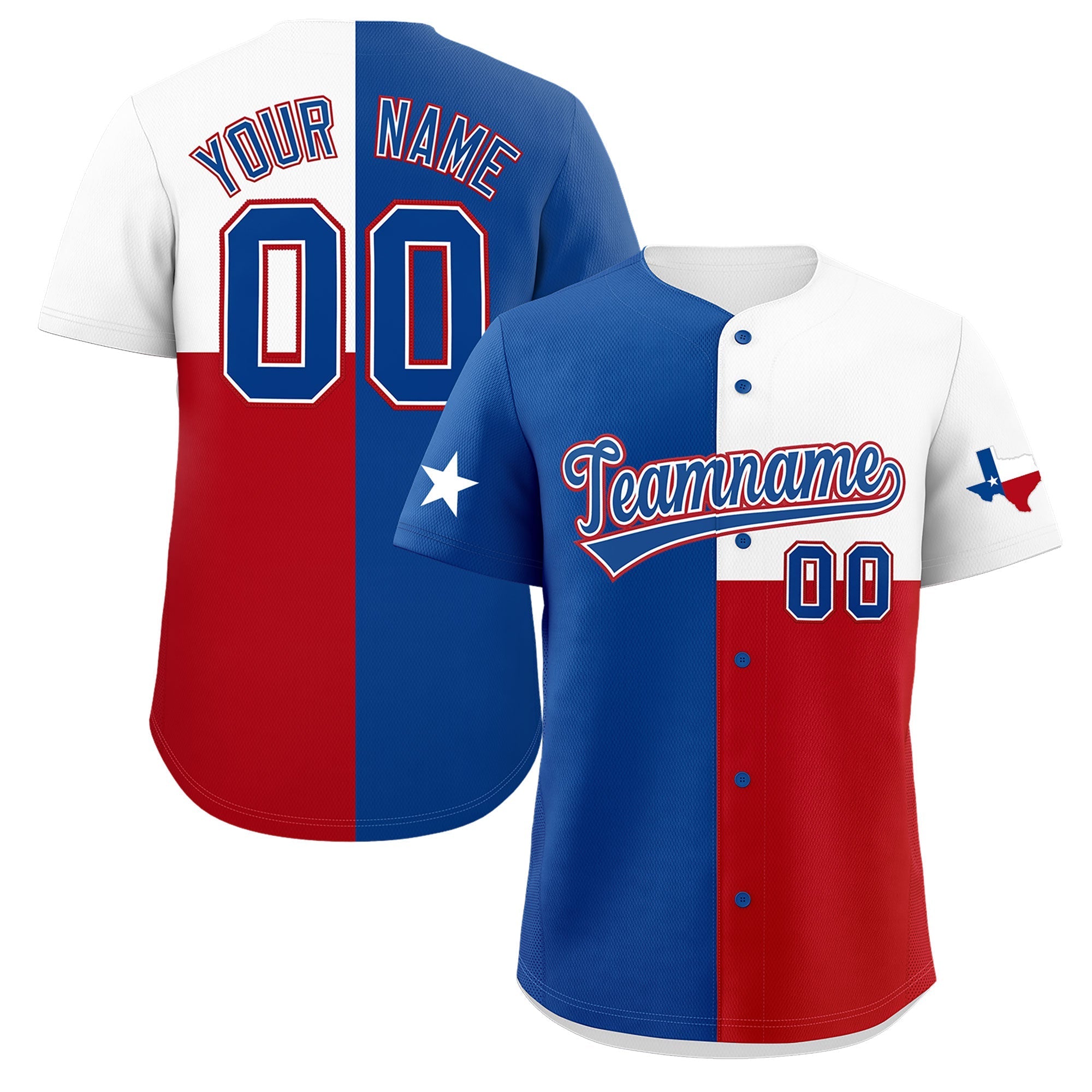 Texas State Flag Baseball Jersey