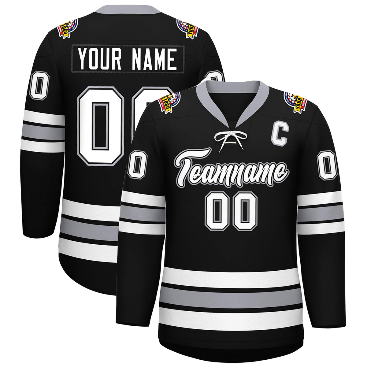 Hockey Lace-Up Neck Jersey