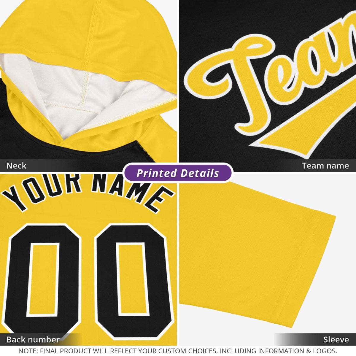 Custom Orange Royal Blue Leopard Print Pullover Sweatshirt Hoodie| KXKSHOP