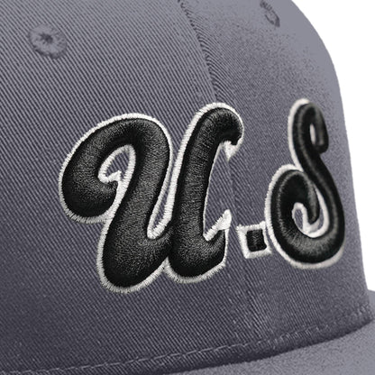 Custom White 3D Puff Embroidery Flat Embroidery Flat Eaves Sport Baseball Cap Design for Men/Women/Youth