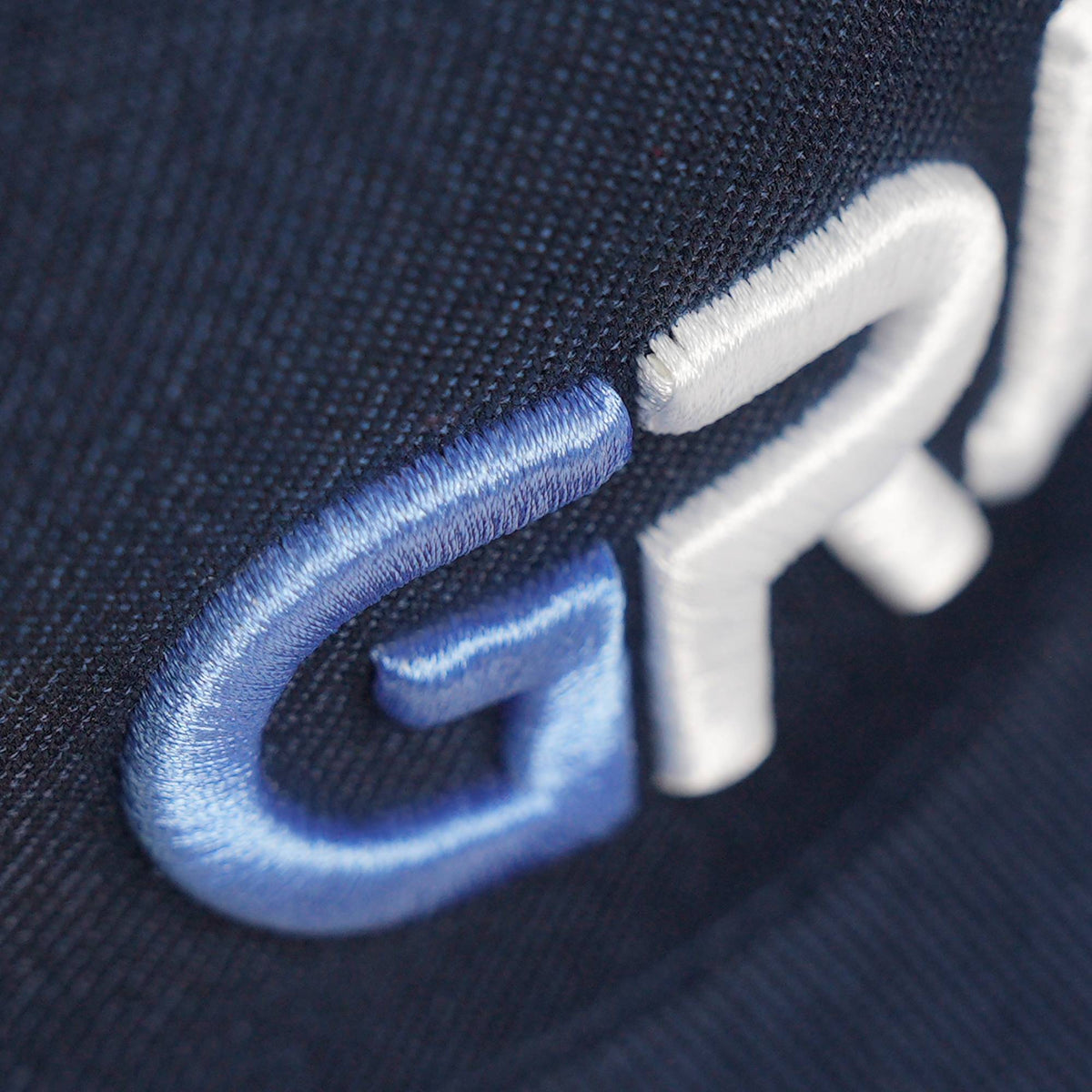 Custom White 3D Puff Embroidery Flat Embroidery Flat Eaves Sport Baseball Cap Design for Men/Women/Youth-Navy