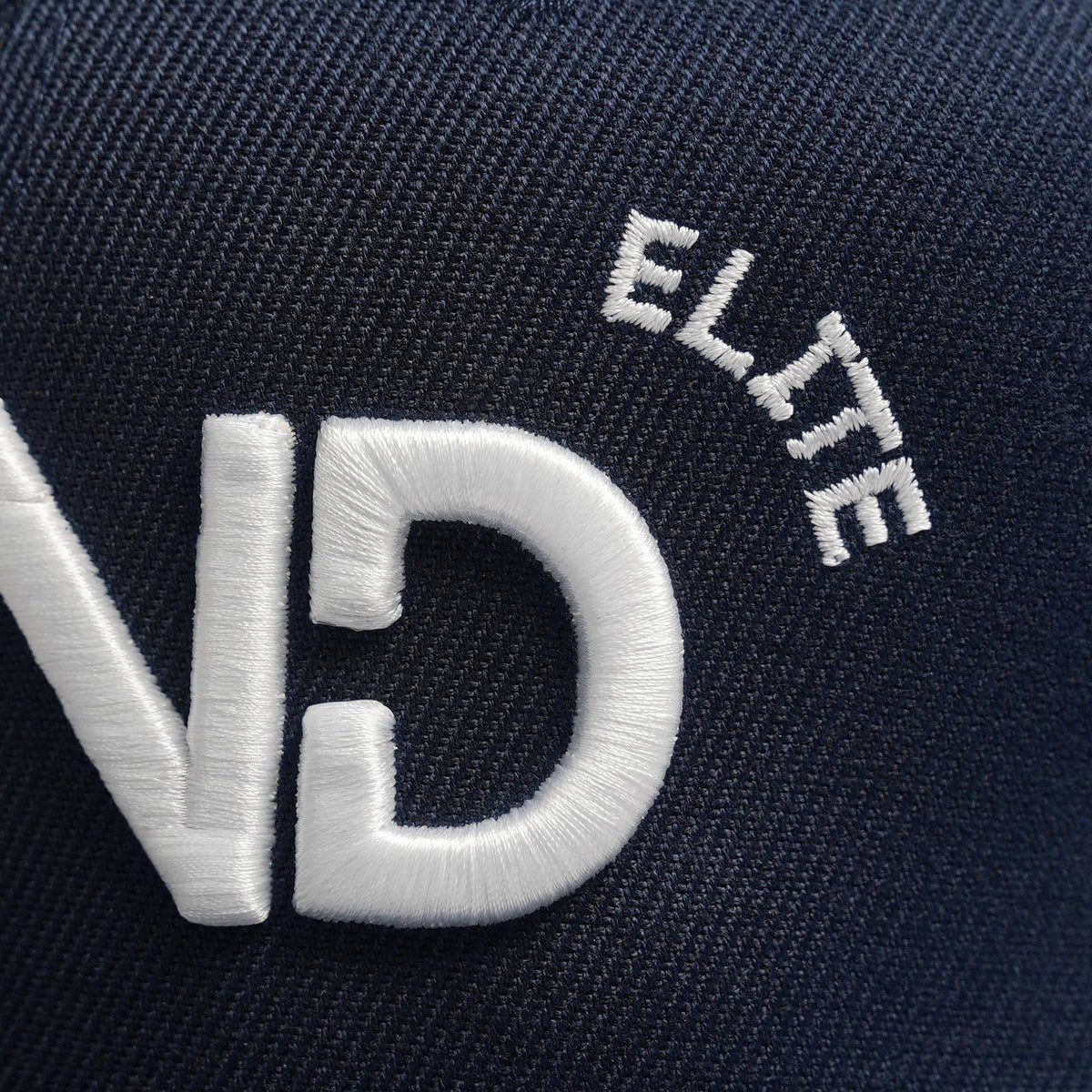 Custom White 3D Puff Embroidery Flat Embroidery Flat Eaves Sport Baseball Cap Design for Men/Women/Youth-Navy