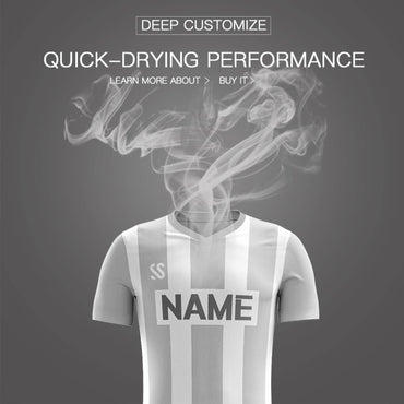 Custom Gray Casual Outdoor Soccer Sets Jersey