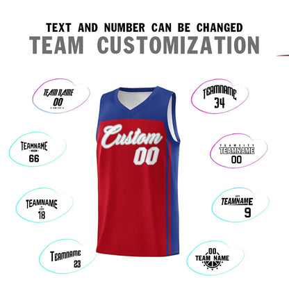Custom Red Royal Classic Sets Sports Uniform Basketball Jersey