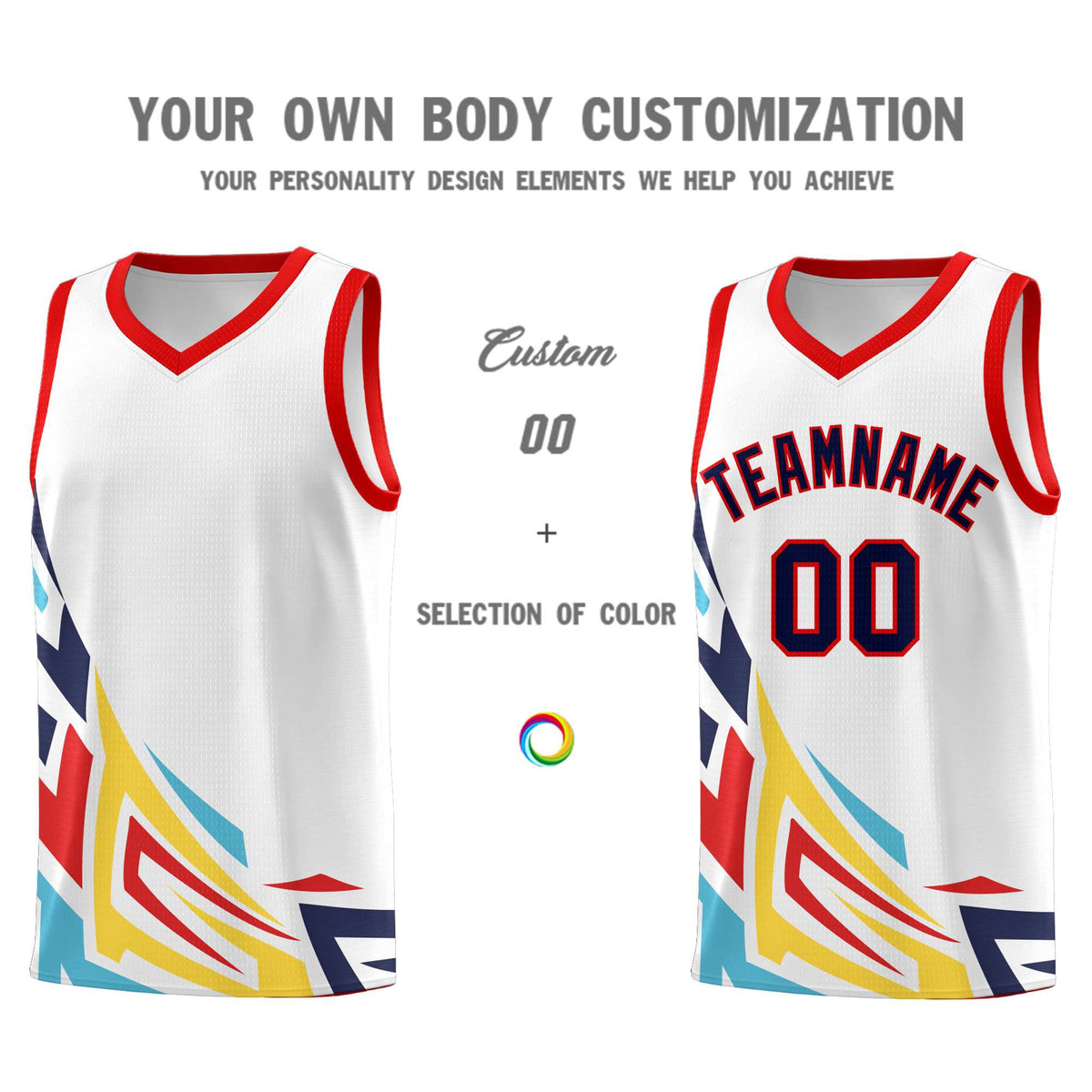 Custom White Gradient Graffiti Pattern Sports Uniform Basketball Jersey