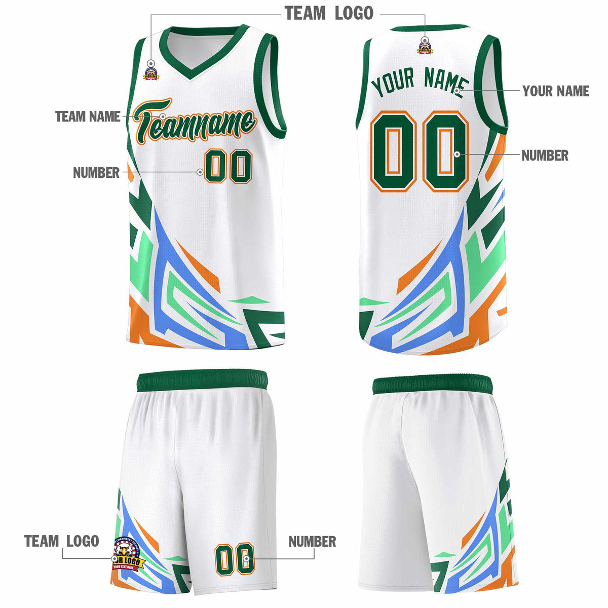 Custom White Gradient Graffiti Pattern Sports Uniform Basketball Jersey
