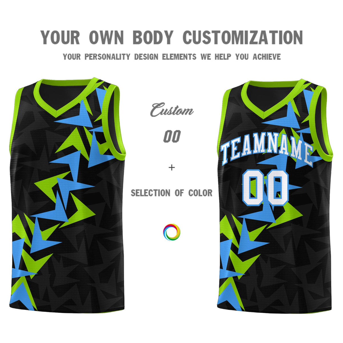 Custom Black Boomerang Pattern Sets Basketball Jersey