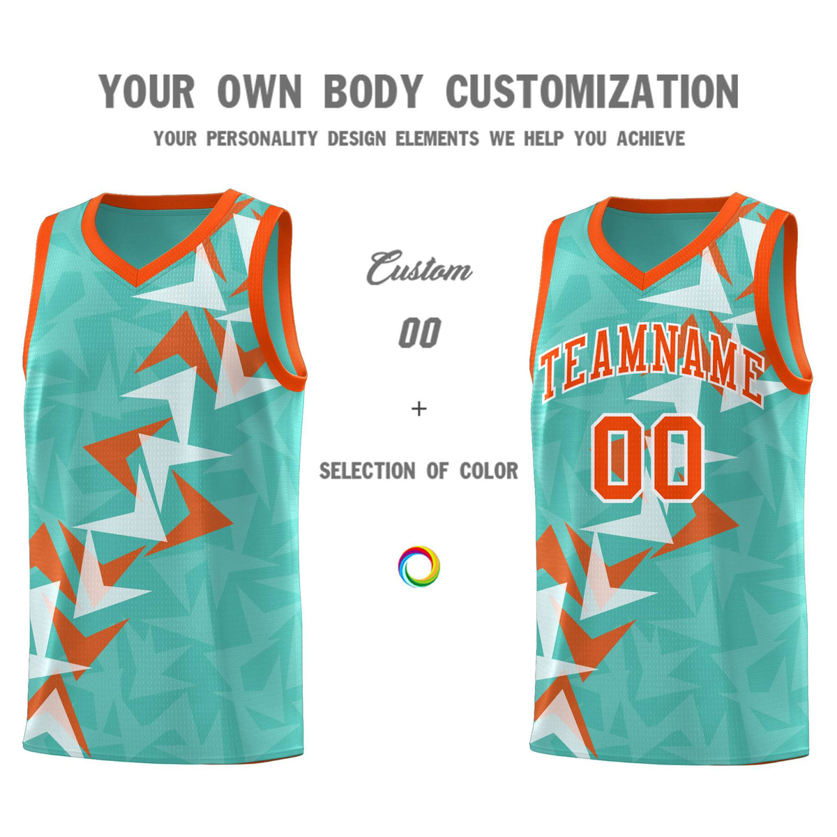 Custom Bright Green Boomerang Pattern Sets Basketball Jersey