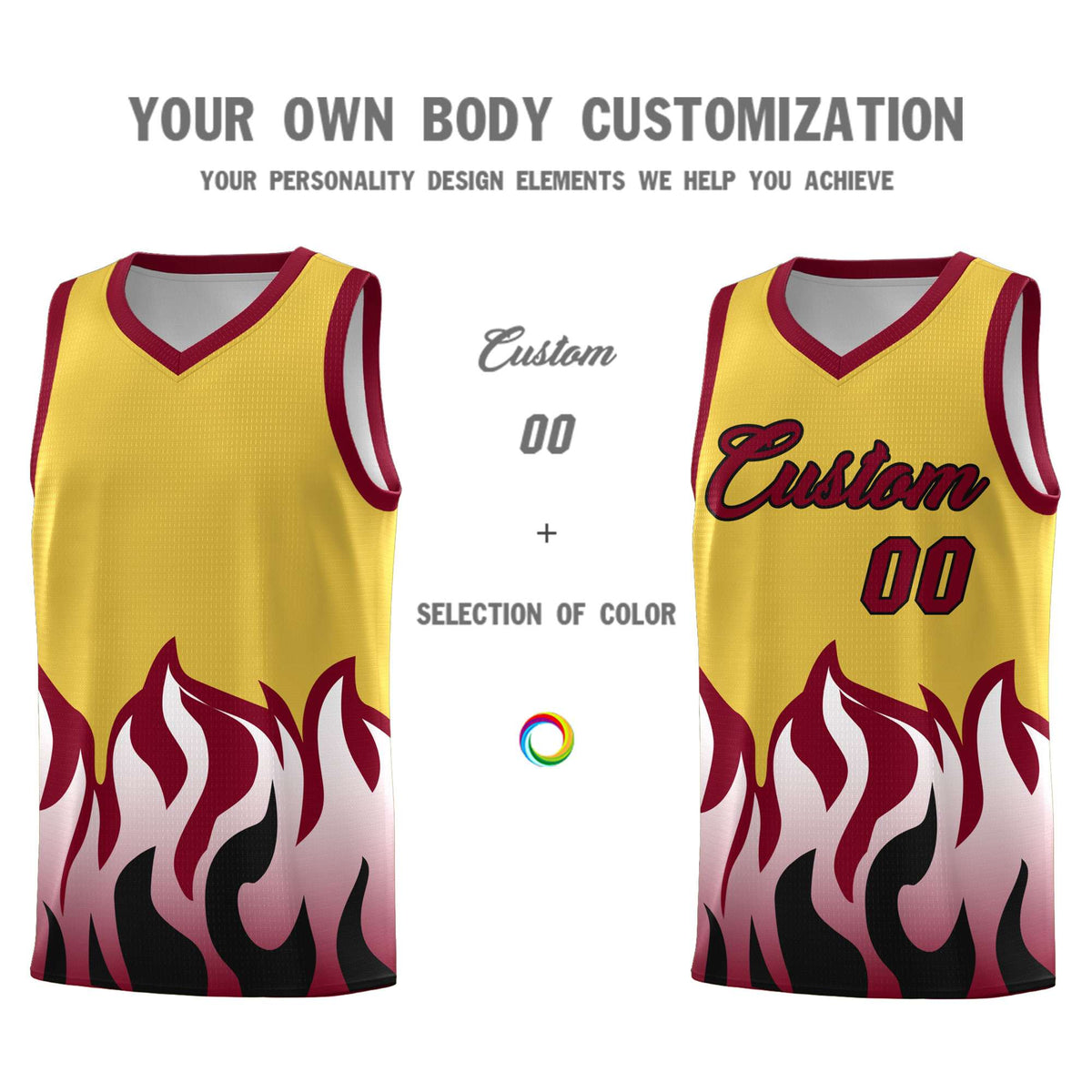 Custom Purple Crimson Hem Flame Pattern Fashion Sports Uniform Basketball Kits