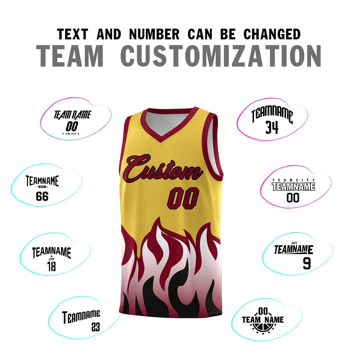 Custom Purple Crimson Hem Flame Pattern Fashion Sports Uniform Basketball Kits