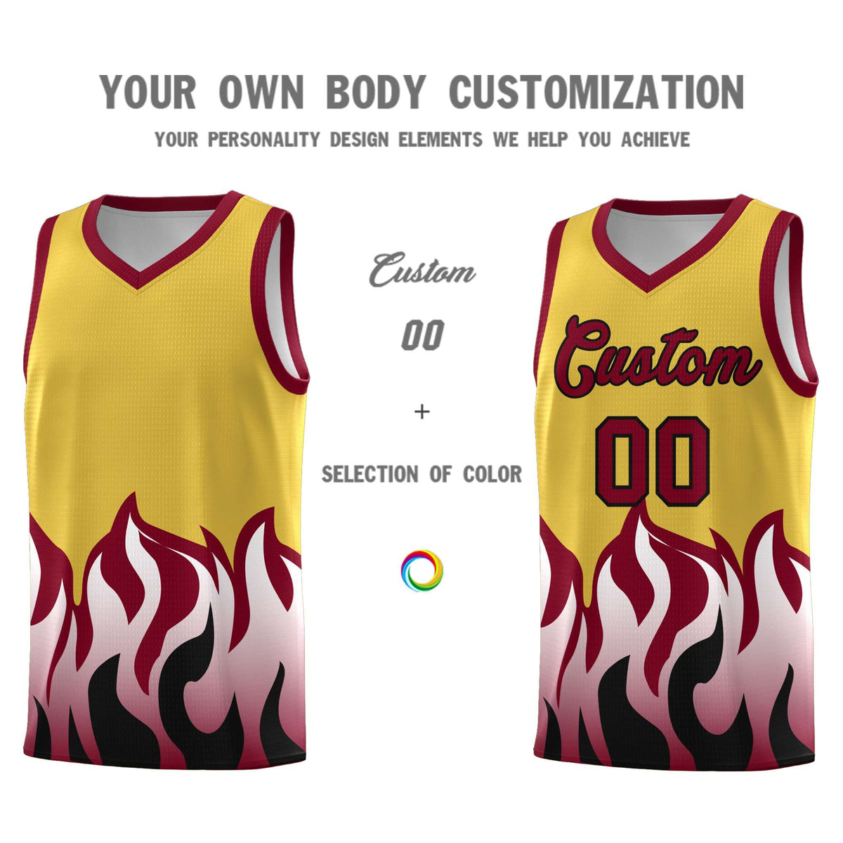 Custom Purple Crimson Hem Flame Pattern Fashion Sports Uniform Basketball Kits