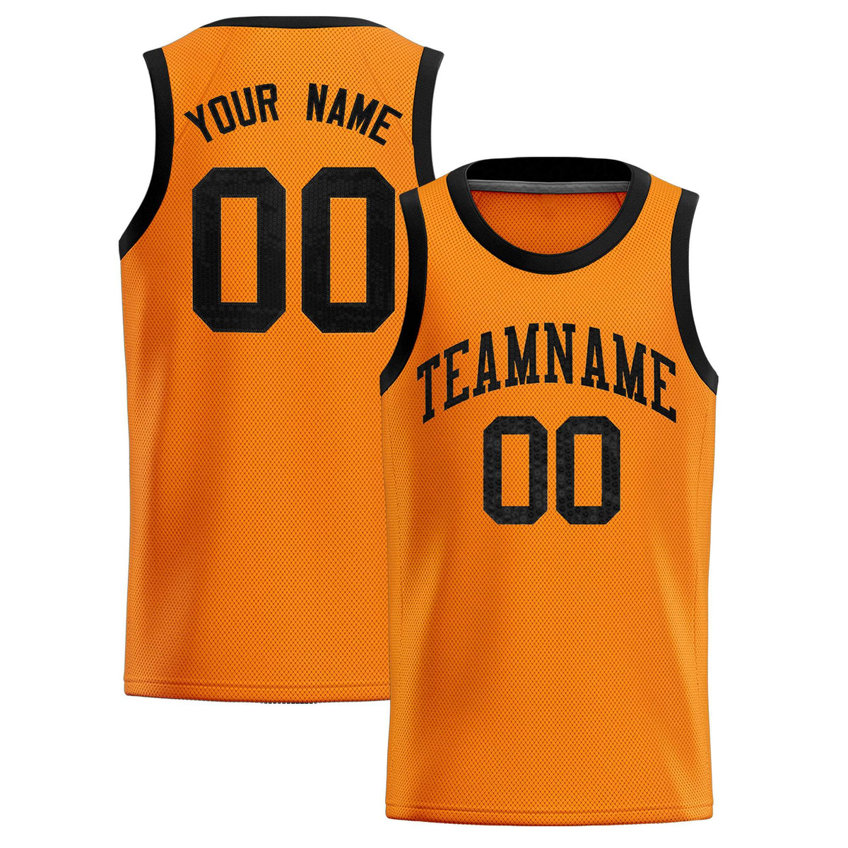 Custom Orange Sequined Tops Athletic Basketball Jersey