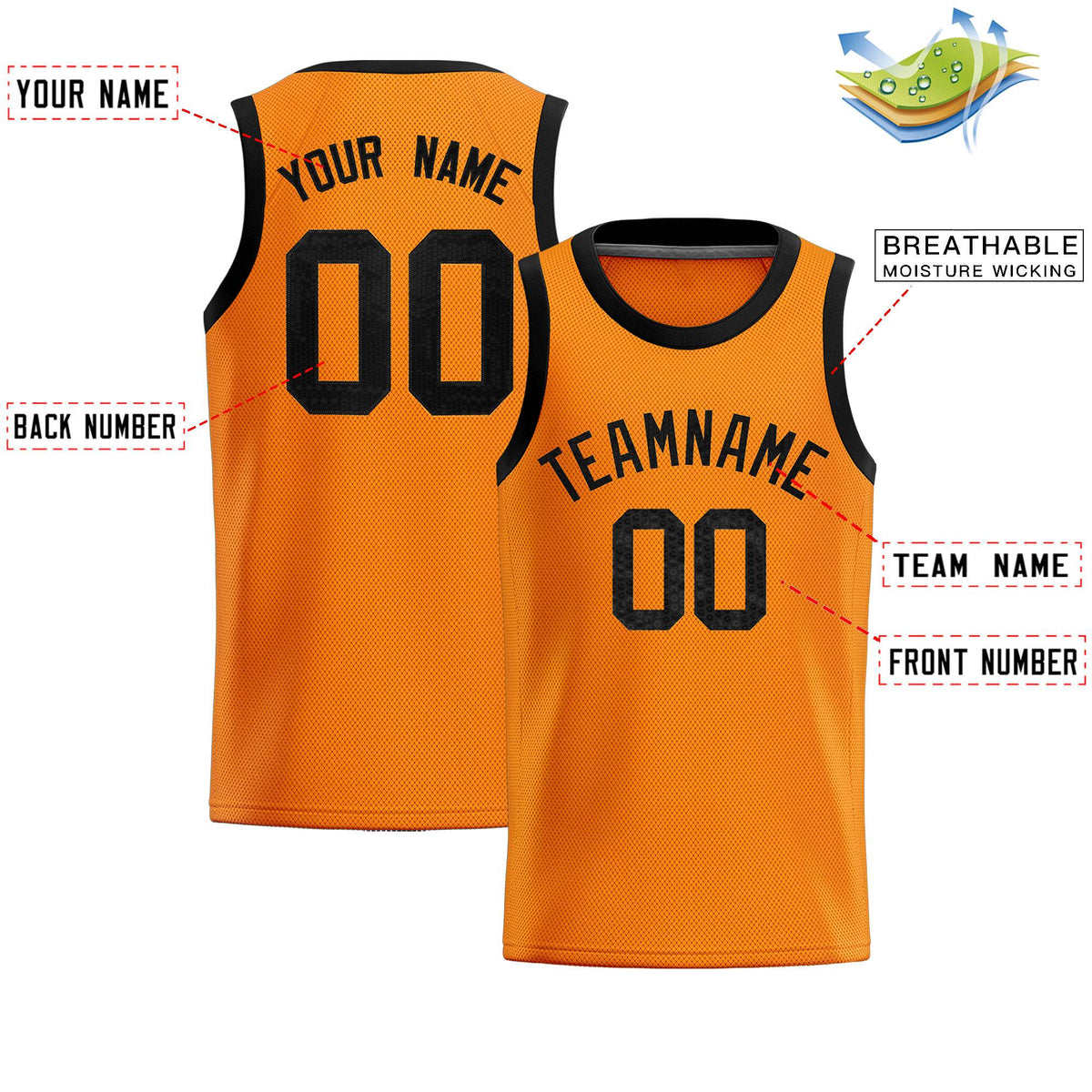 Custom Orange Sequined Tops Athletic Basketball Jersey