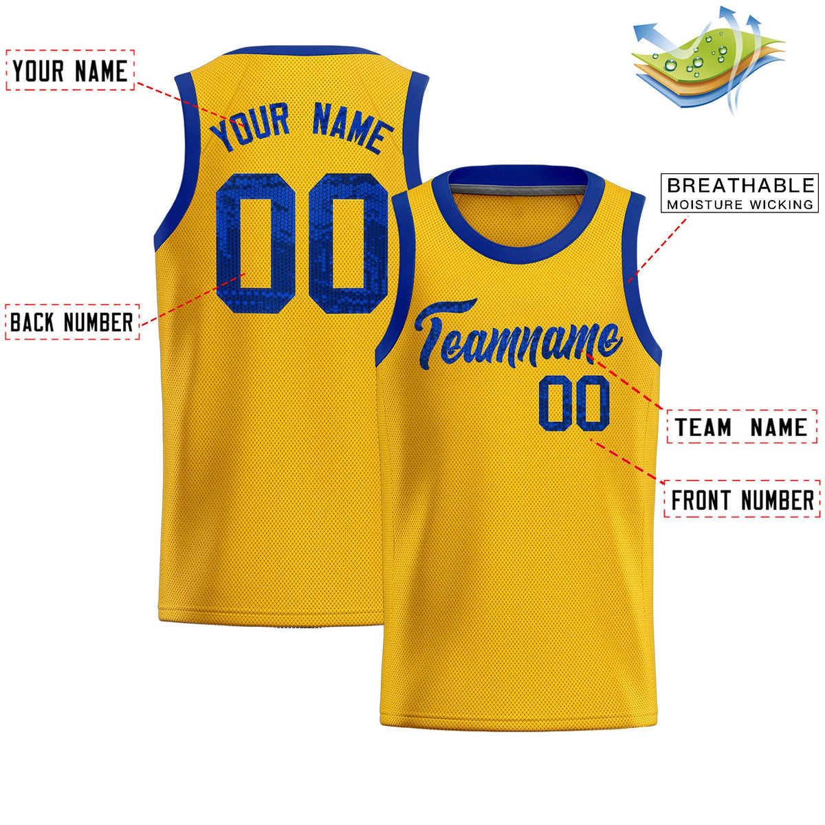Custom Gold Sequined Tops Athletic Basketball Jersey