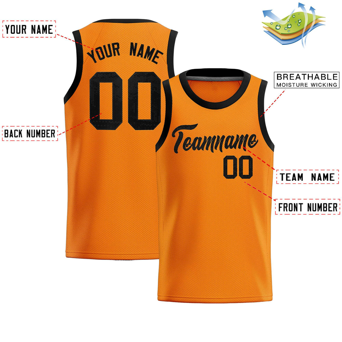 Custom Orange Sequined Tops Athletic Basketball Jersey