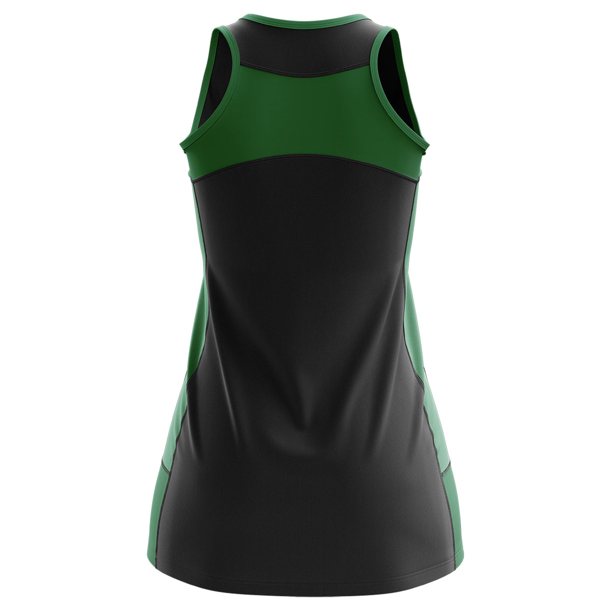 Custom Black Kelly Green Color Block Two Tone Tennis Dresses