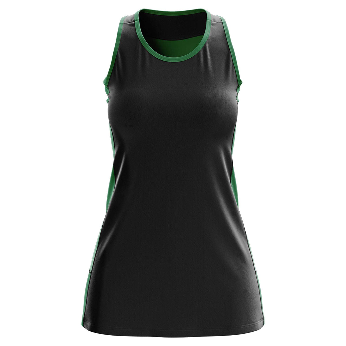 Custom Black Kelly Green Color Block Two Tone Tennis Dresses