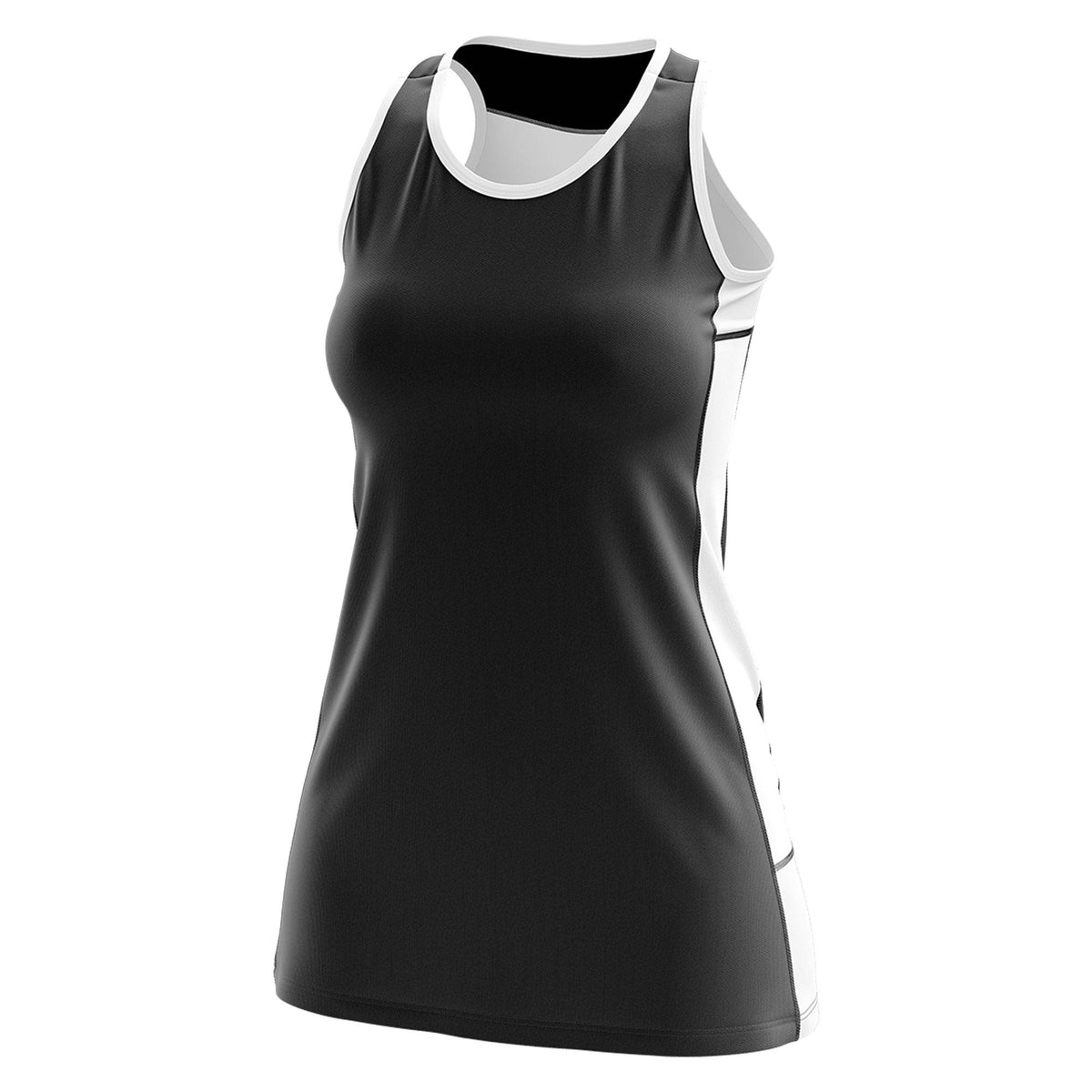Custom Black White Color Block Two Tone Tennis Dresses