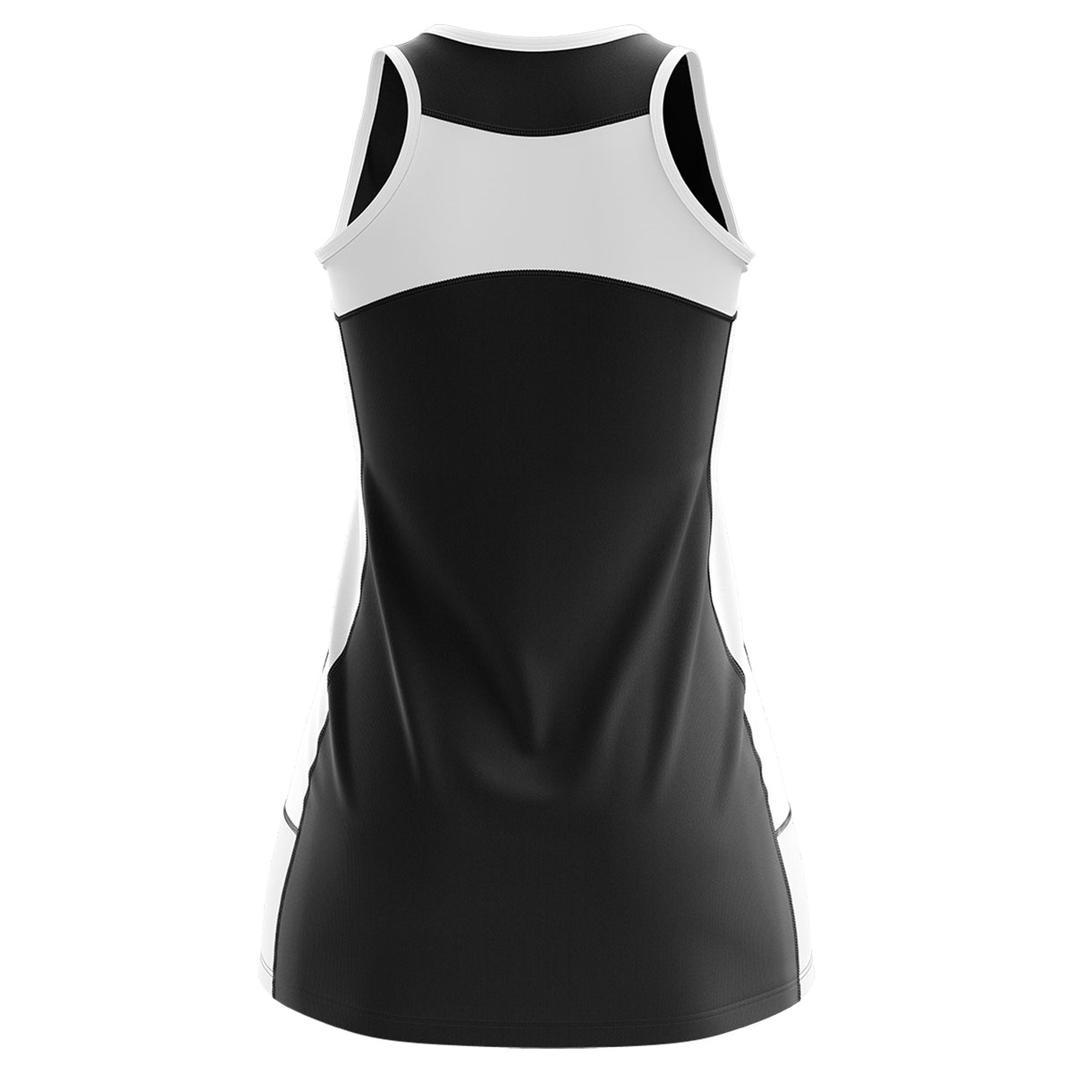 Custom Black White Color Block Two Tone Tennis Dresses
