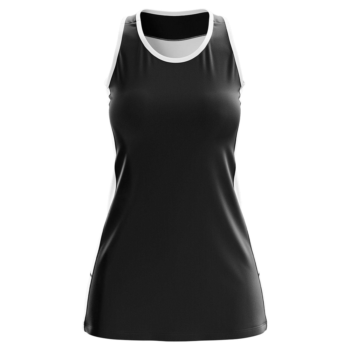 Custom Black White Color Block Two Tone Tennis Dresses