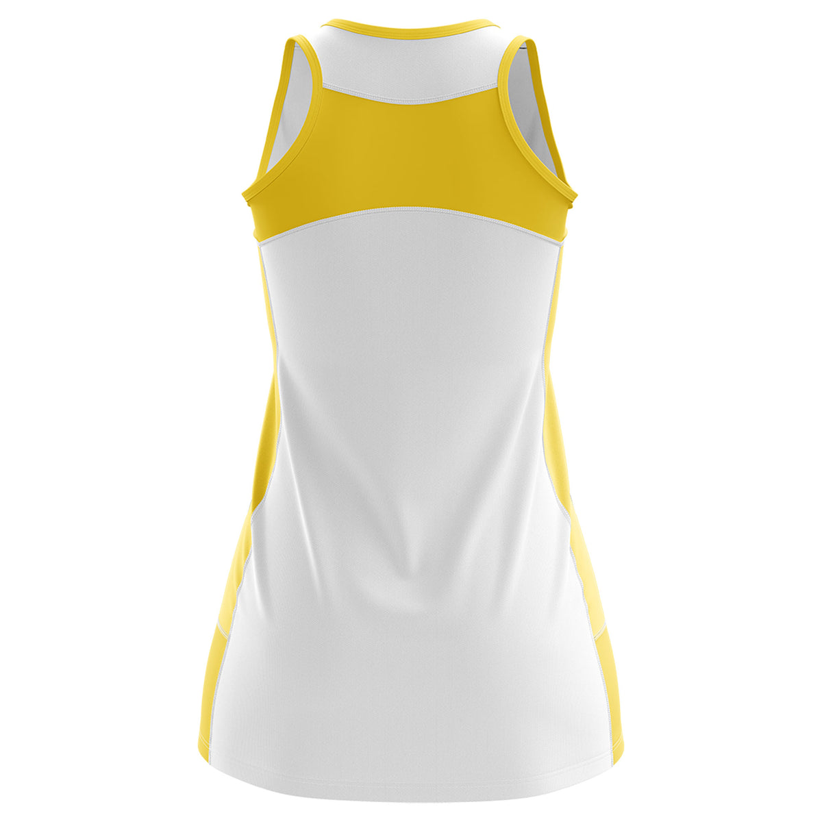 Custom White Gold Color Block Two Tone Tennis Dresses