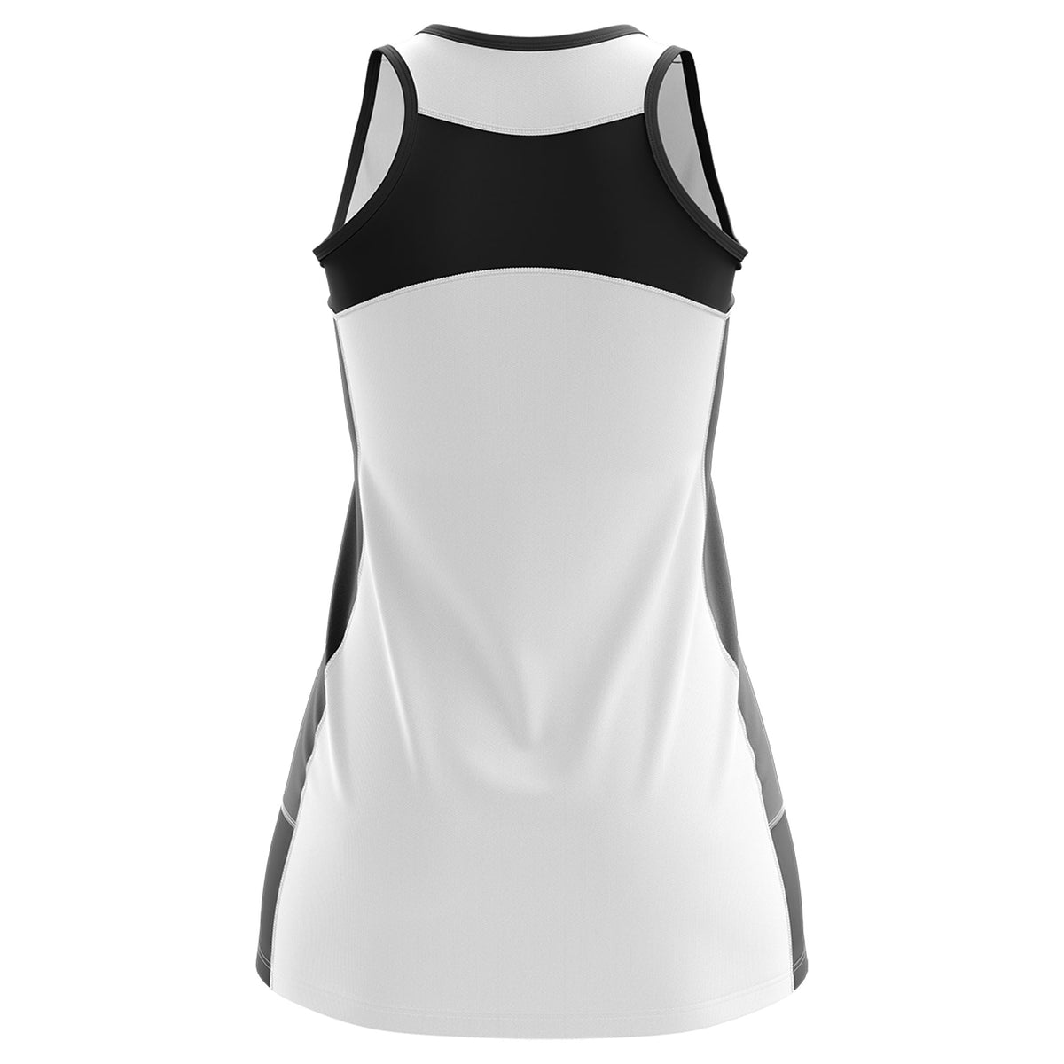 Custom White Black Color Block Two Tone Tennis Dresses