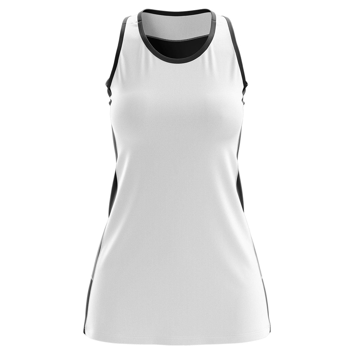 Custom White Black Color Block Two Tone Tennis Dresses