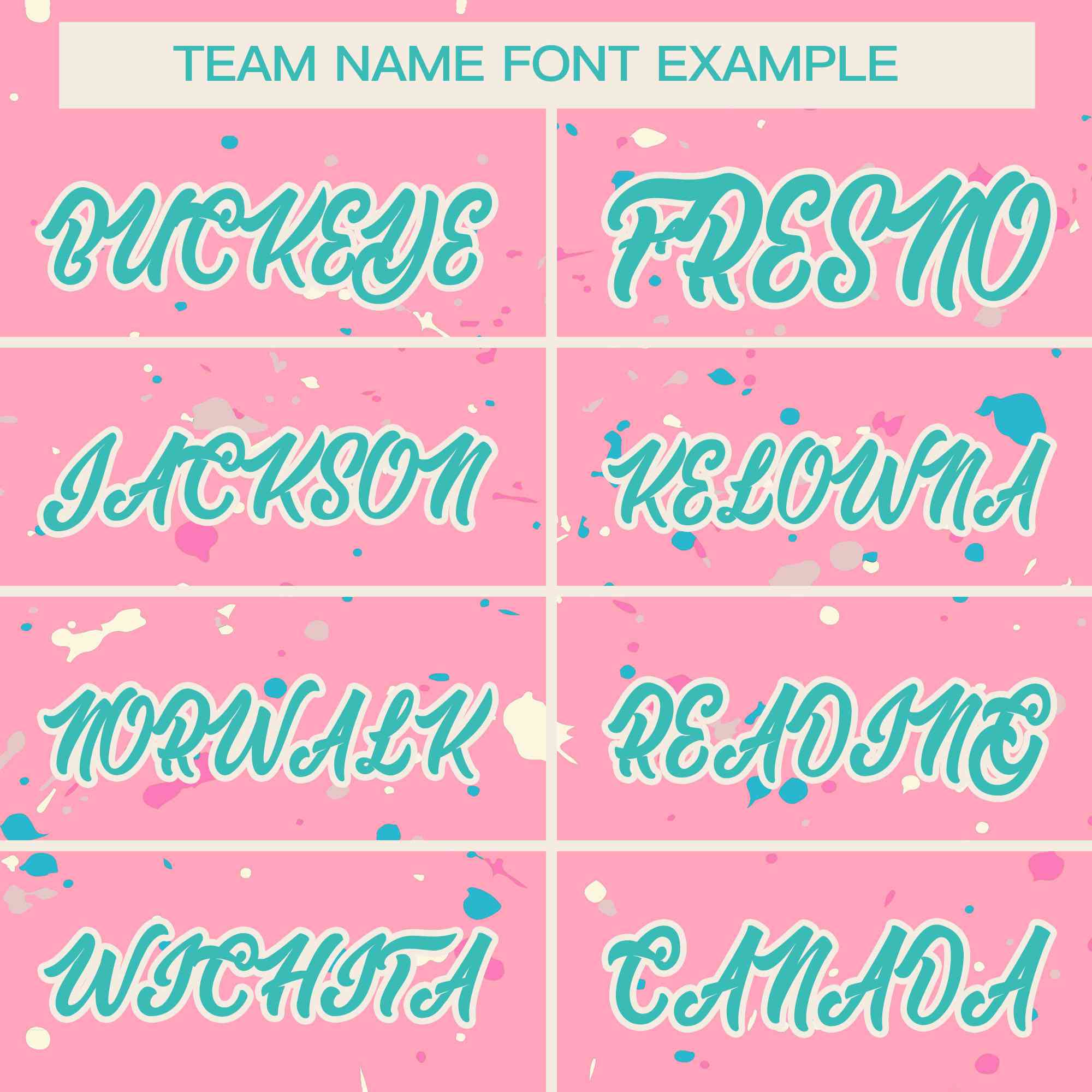 Custom Pink Aqua-Cream Splash Graffiti Pattern Authentic Baseball Jersey