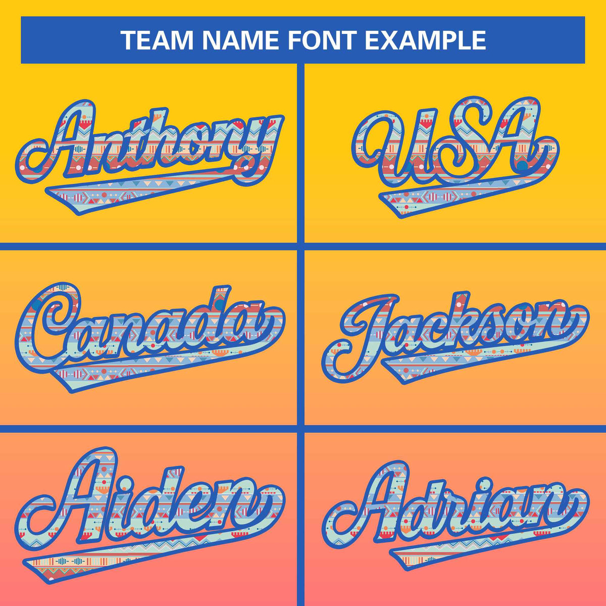 Custom Gradient Fashion Baseball Jersey Personalized Ethnic Pattern Name Number for Men Women Youth