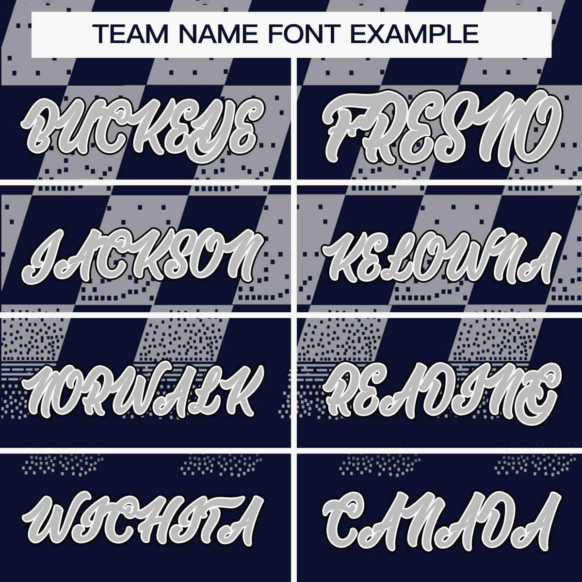 Custom Navy Gray Grid Speckles Color Block Design Authentic Baseball Jersey