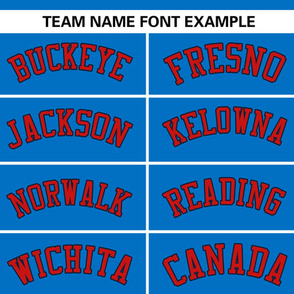 Custom Panther Blue Classic Style Authentic Stand Collar Baseball Jersey