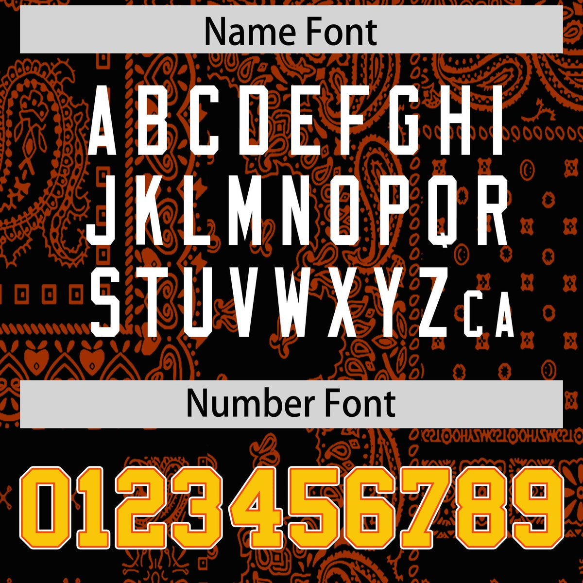 Custom Orange White Black Cashew Flower Graffiti Pattern V-Neck Hockey Jersey| KXKSHOP