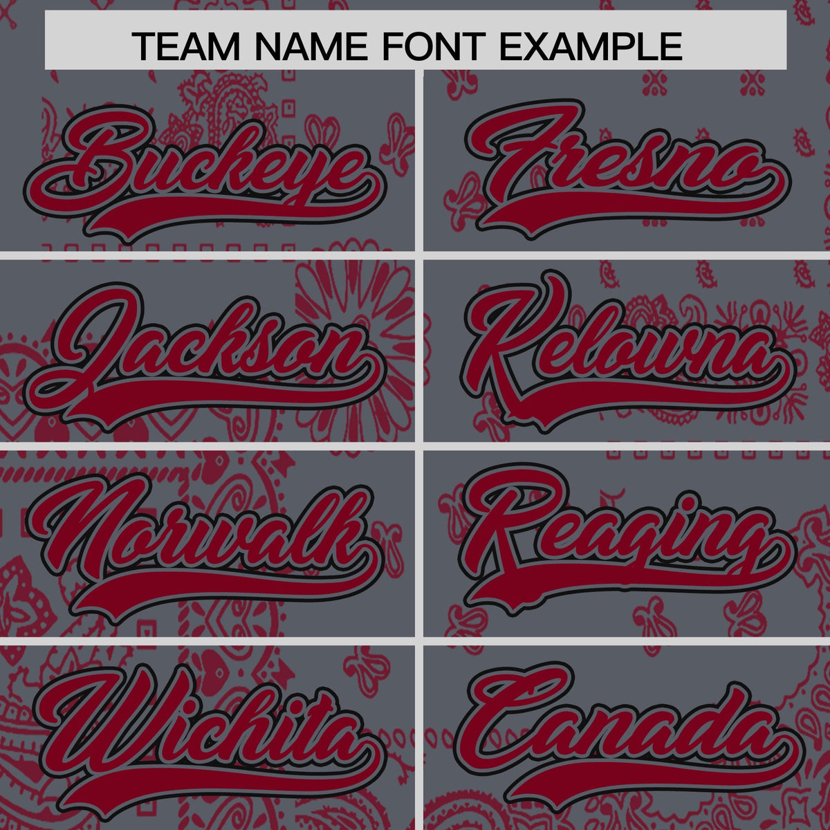 Custom Red Dark Gray White Cashew Flower Graffiti Pattern V-Neck Hockey Jersey| KXKSHOP