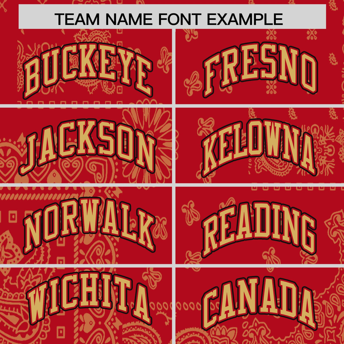 Custom Old Gold Red White Cashew Flower Graffiti Pattern V-Neck Hockey Jersey| KXKSHOP