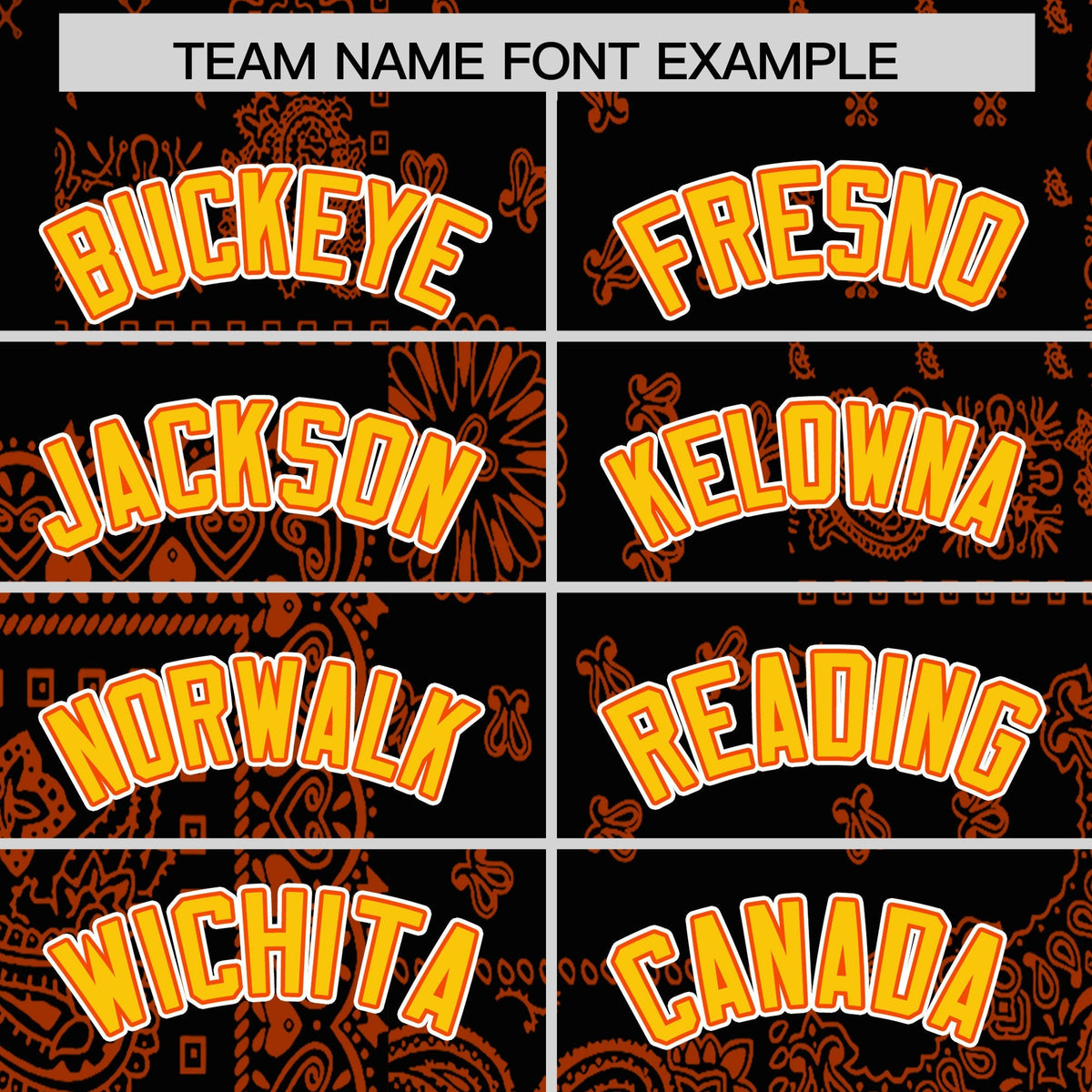 Custom Orange White Black Cashew Flower Graffiti Pattern V-Neck Hockey Jersey| KXKSHOP