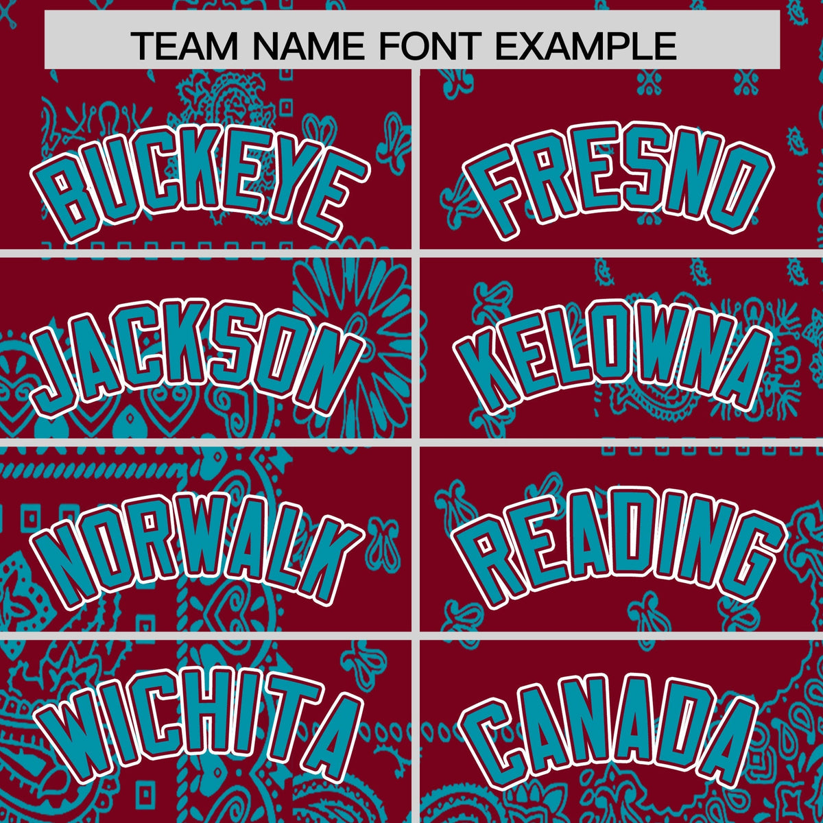 Custom Teal White Crimson Cashew Flower Graffiti Pattern V-Neck Hockey Jersey| KXKSHOP