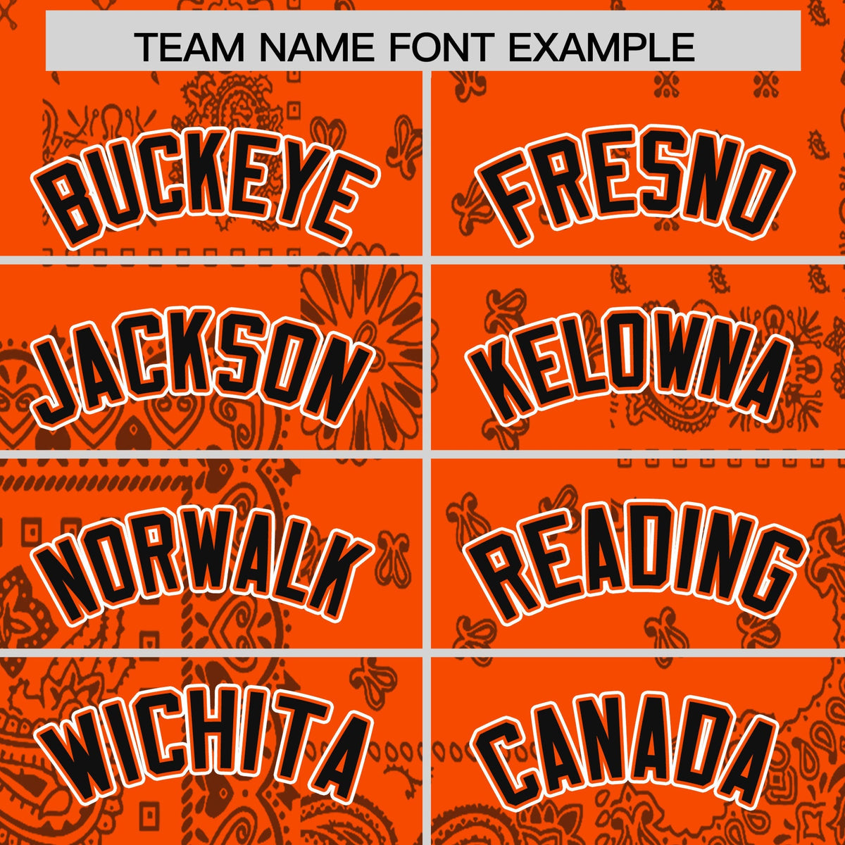 Custom Orange Black White Cashew Flower Graffiti Pattern V-Neck Hockey Jersey| KXKSHOP