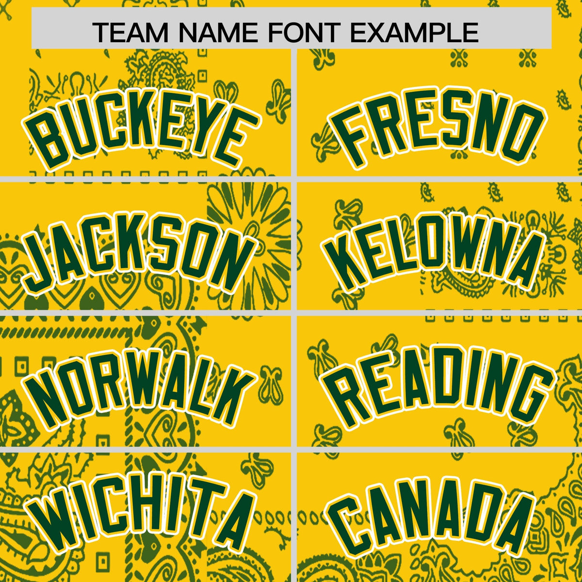 Custom Gold Green White Cashew Flower Graffiti Pattern V-Neck Hockey Jersey| KXKSHOP