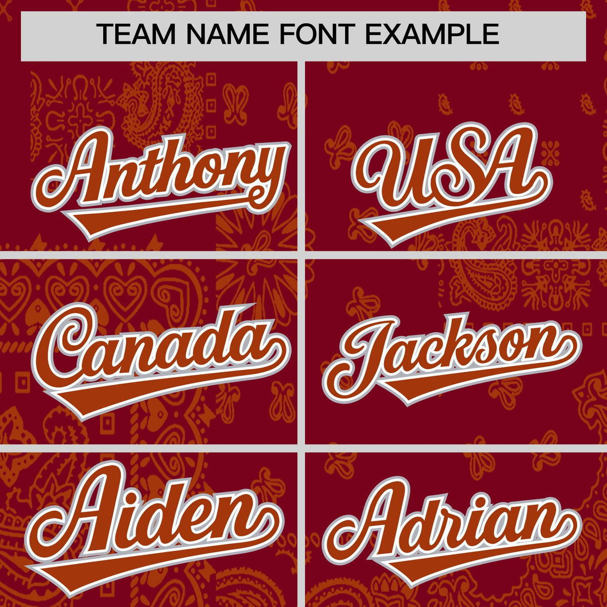 Custom Dark Orange Crimson White Cashew Flower Graffiti Pattern V-Neck Hockey Jersey| KXKSHOP