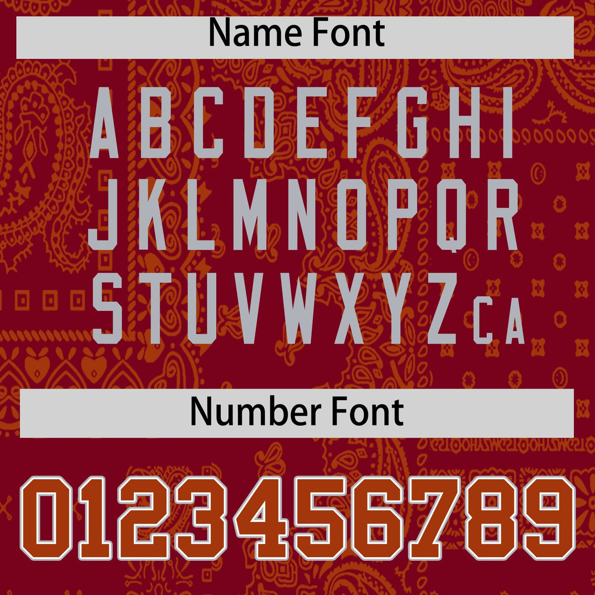 Custom Dark Orange Crimson White Cashew Flower Graffiti Pattern V-Neck Hockey Jersey| KXKSHOP