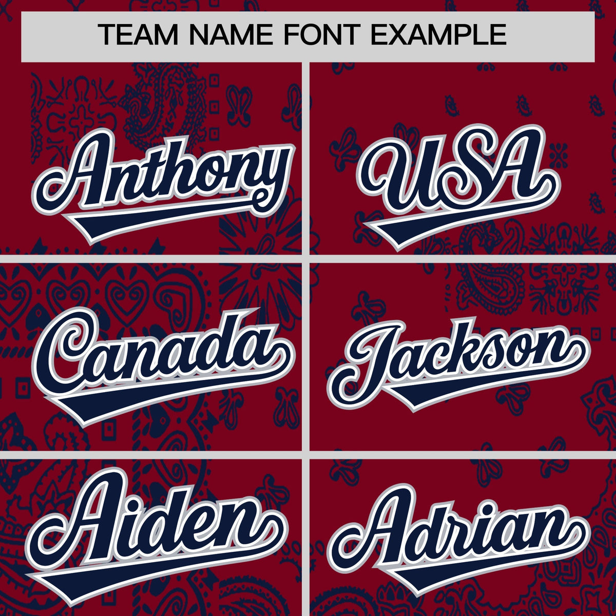 Custom Navy Crimson White Cashew Flower Graffiti Pattern V-Neck Hockey Jersey| KXKSHOP