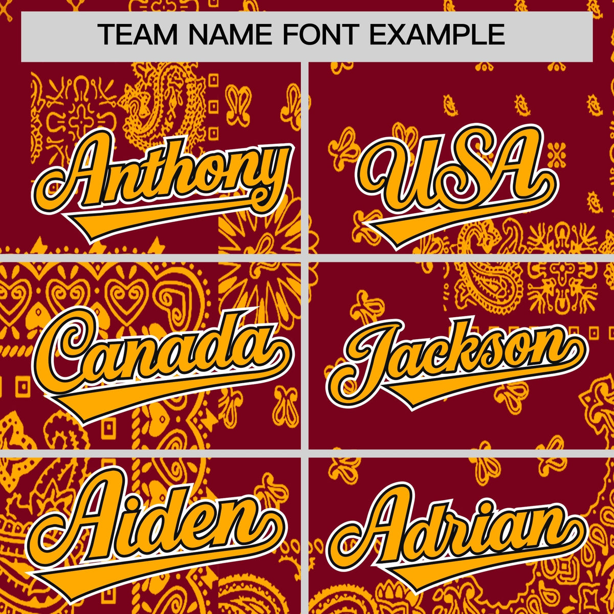 Custom Yellow Crimson White Cashew Flower Graffiti Pattern V-Neck Hockey Jersey| KXKSHOP