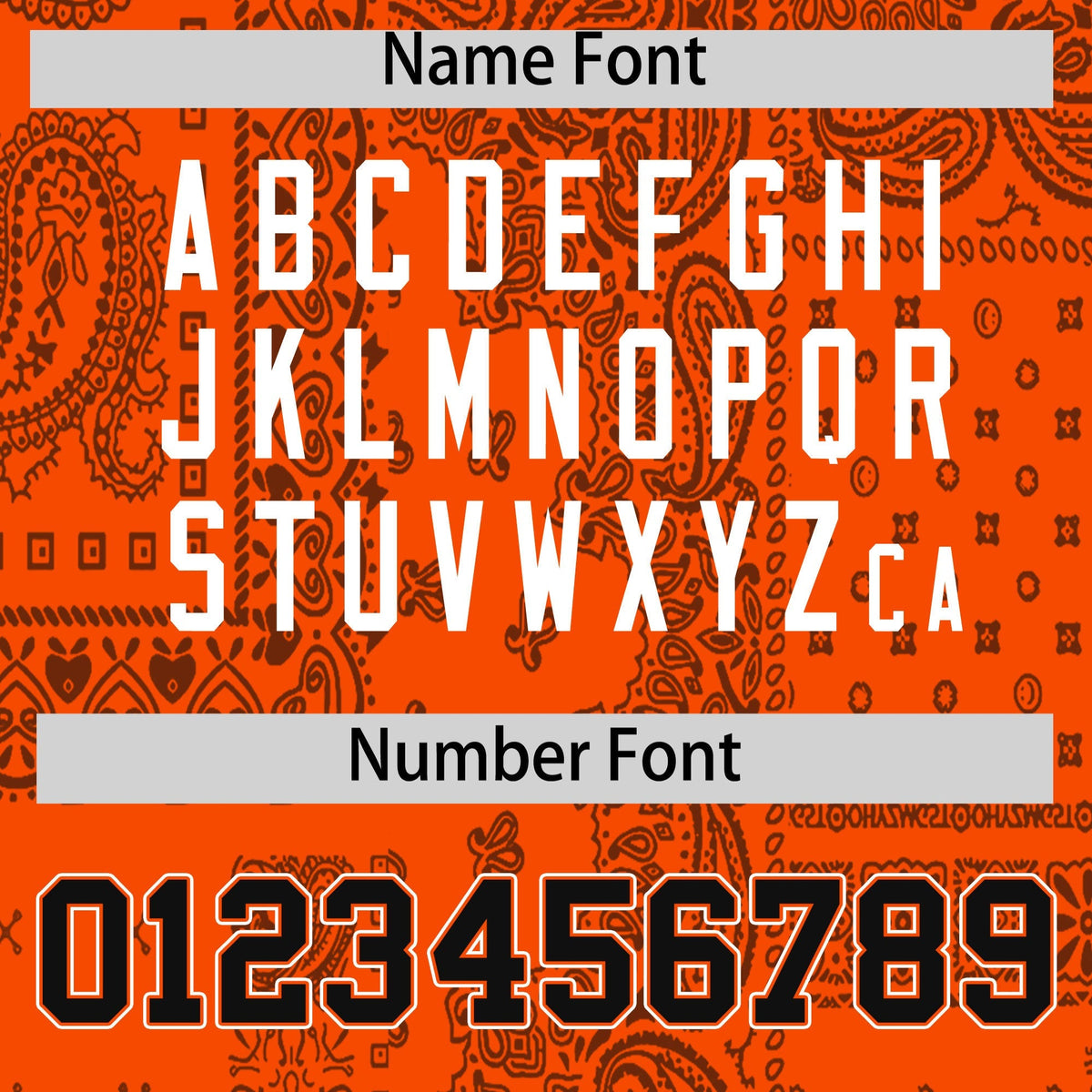 Custom Orange Black White Cashew Flower Graffiti Pattern V-Neck Hockey Jersey| KXKSHOP