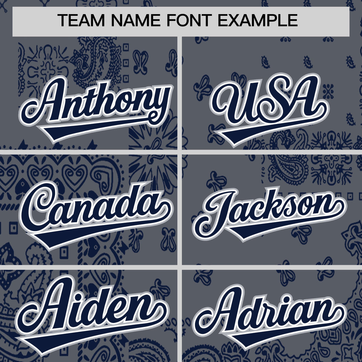 Custom Navy Dark Gray White Cashew Flower Graffiti Pattern V-Neck Hockey Jersey| KXKSHOP