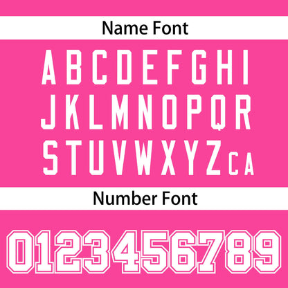 Custom Pink White Gray Personalized Classic Lace-Up Neck Hockey Jersey