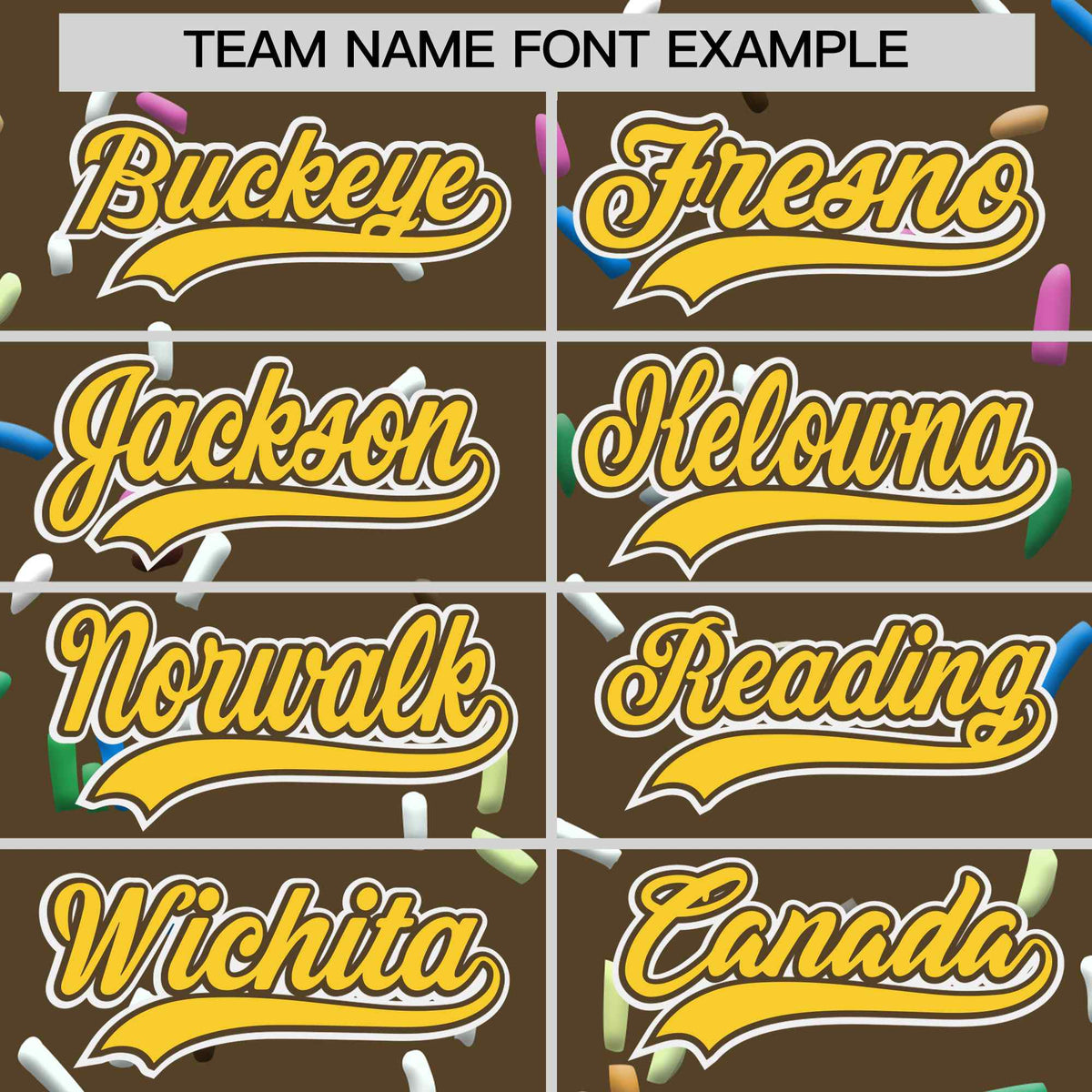 Custom Light Brown Gold Ice Cream Pattern Personalized V-Neck Hockey Jersey