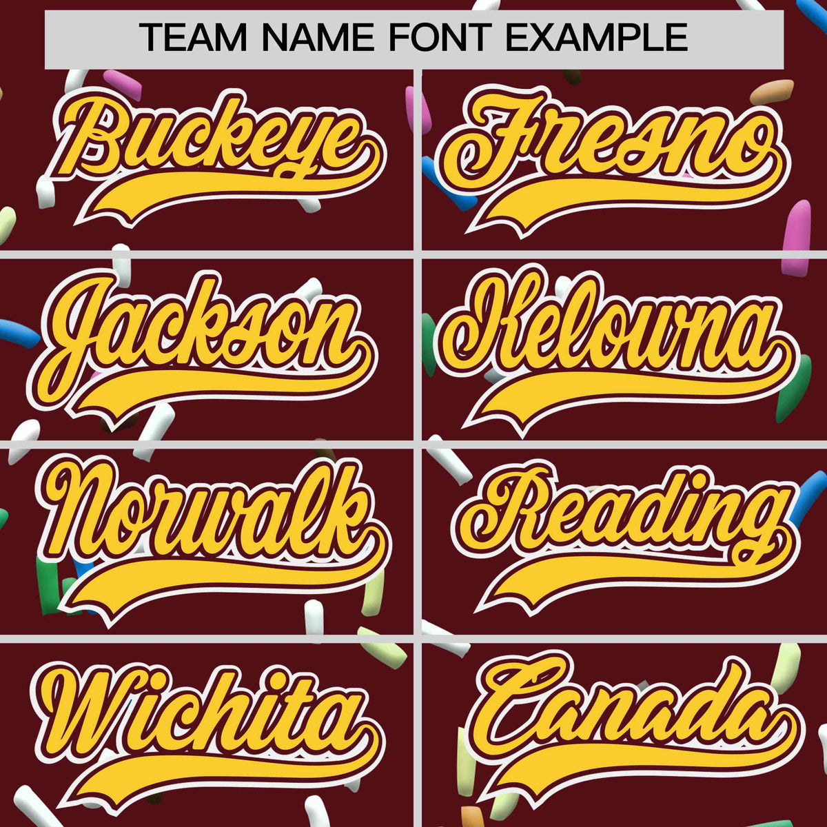 Custom Burgundy Gold Ice Cream Pattern Personalized V-Neck Hockey Jersey