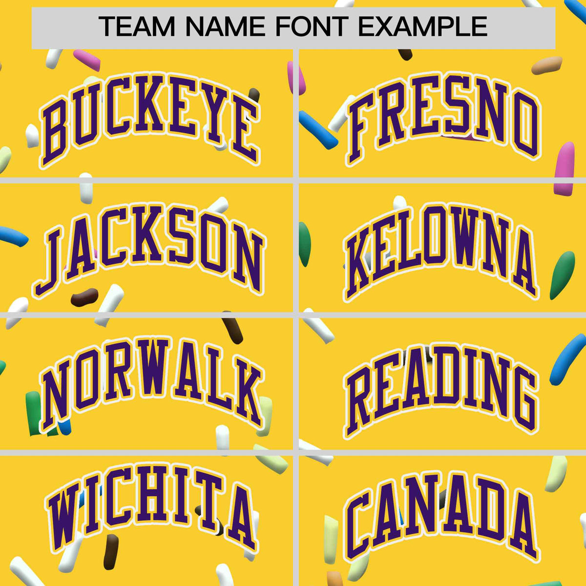 Custom Gold Purple Ice Cream Pattern Personalized V-Neck Hockey Jersey