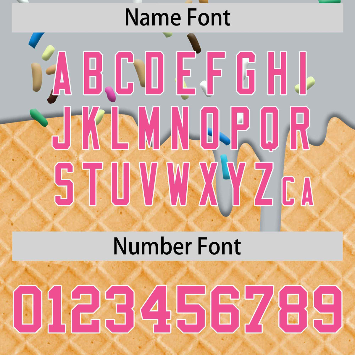 Custom Silver Pink Ice Cream Pattern Personalized V-Neck Hockey Jersey