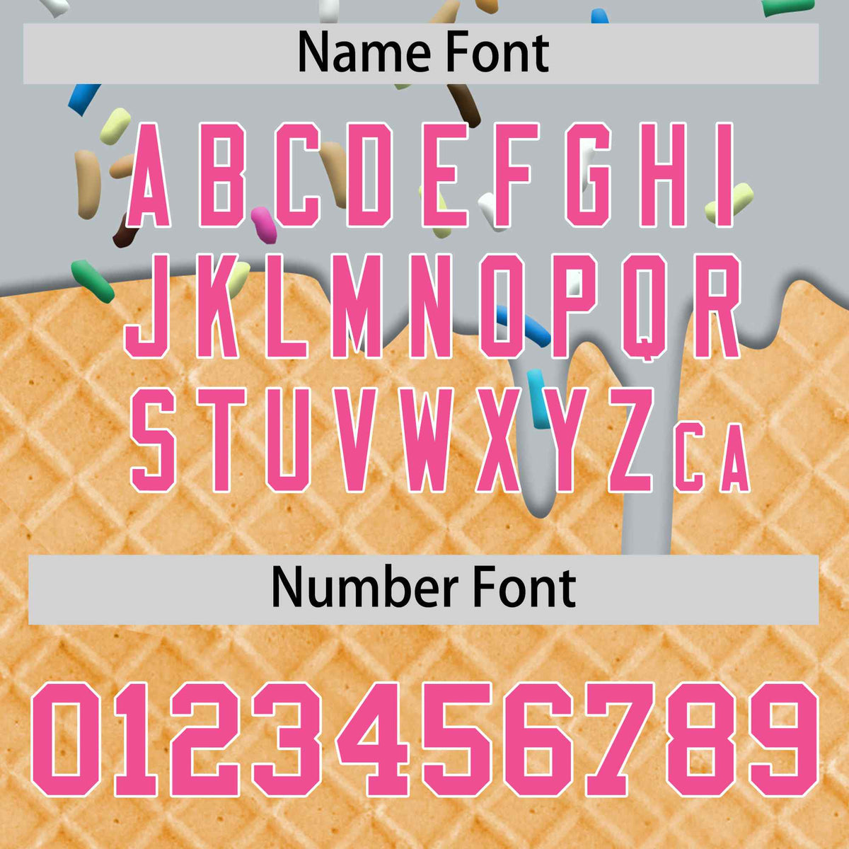 Custom Silver Pink Ice Cream Pattern Personalized V-Neck Hockey Jersey| KXKSHOP